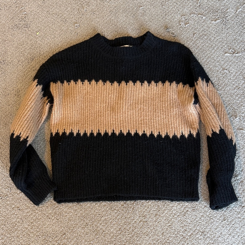 Skies Are Blue Charcoal Knit Sweater